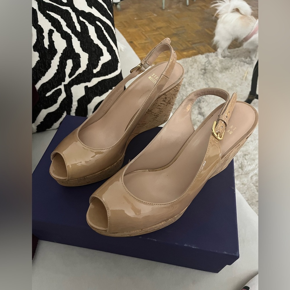 Stuart Weitzman Adobe Aniline wedges